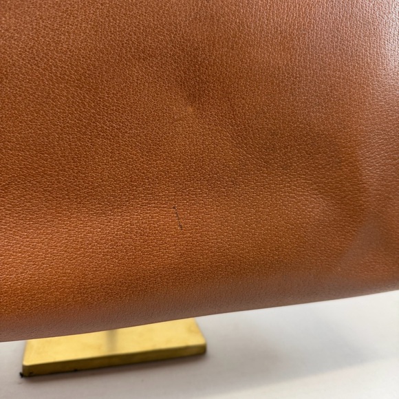 Gucci Vintage Large Bamboo Handle Leather Tote Bag Brown Diana Bag - Picture 5 of 15